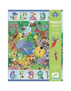 Puzzle observación: 1 a 10 la jungla