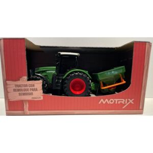 Tractor con remolque para sembrar