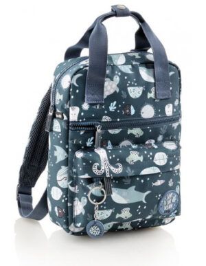 MINI MOCHILA RECICLADAS AVE OCEAN