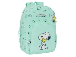 Mochila Escolar Snoopy Groovy Verde